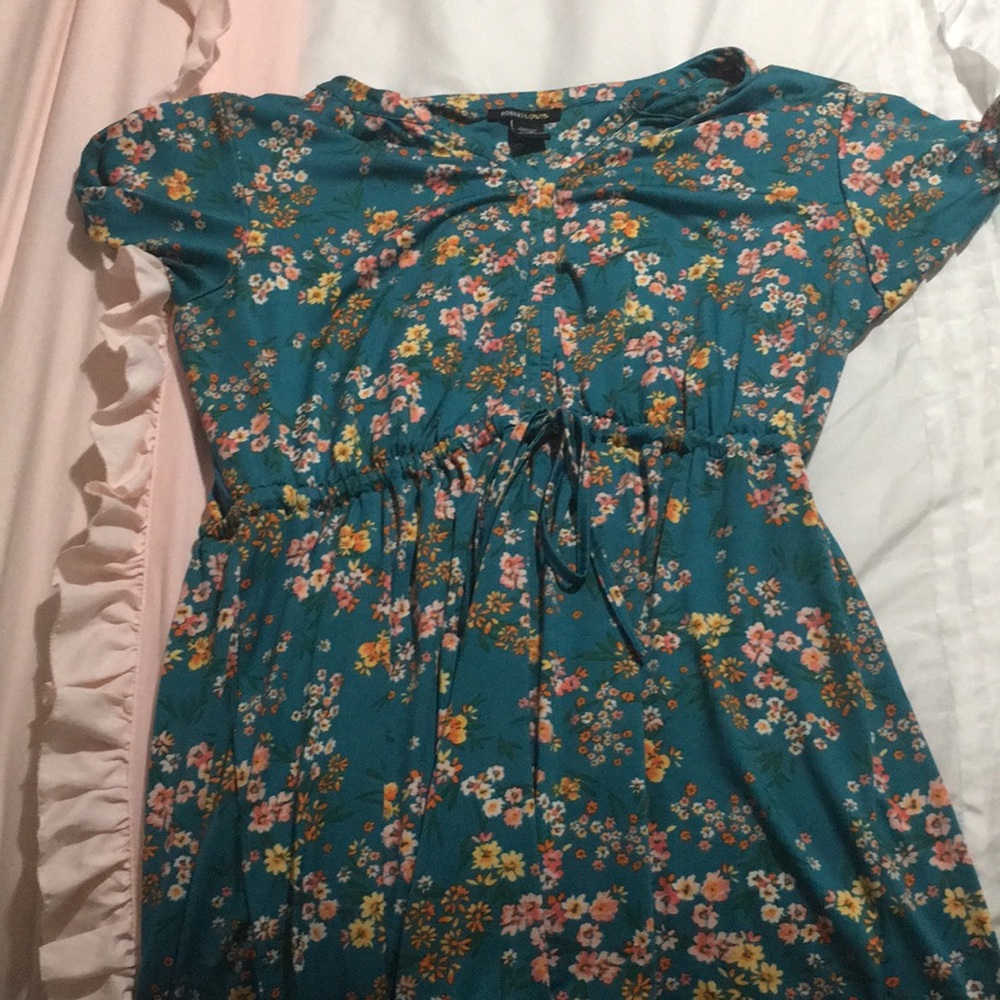 Green Floral dress